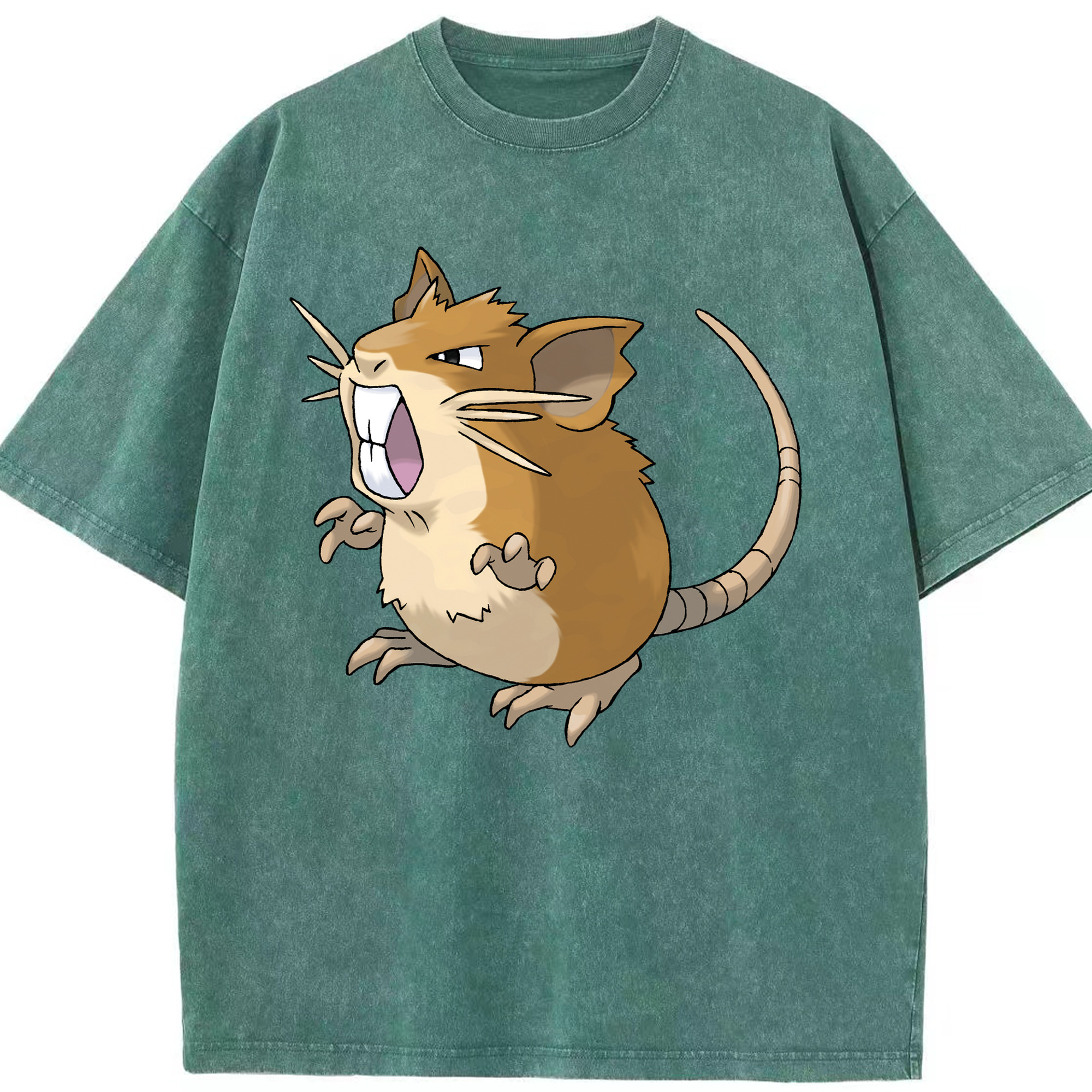 （画像用） ポケットモンスター Pokémon 綿100% ヴィンテージ風 半袖Tシャツ（フロントプリント）